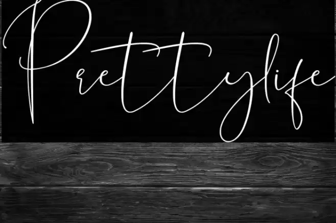 Prettylife Font examples