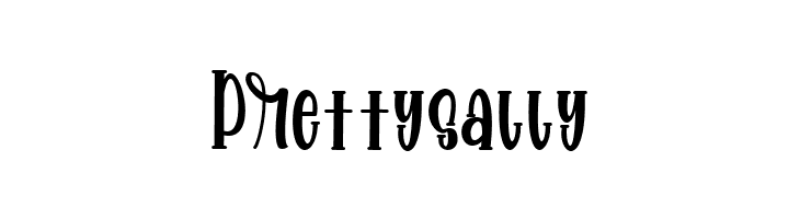 Prettysally  font caratteri gratis