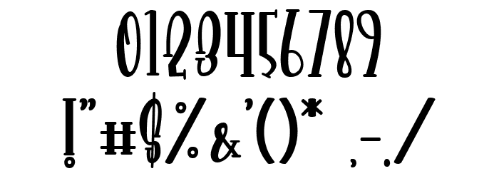 Prettysally Font OTHER CHARS