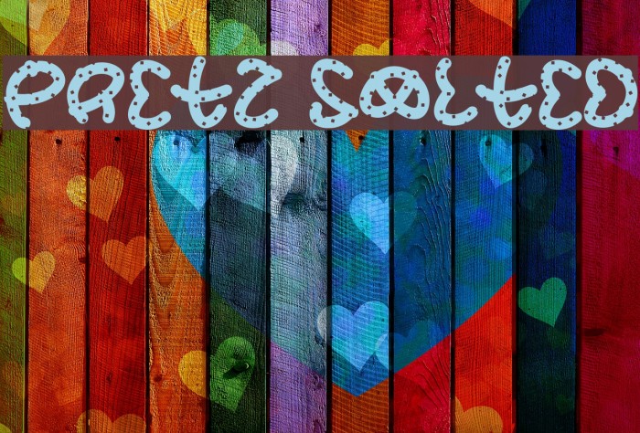 Pretz Salted Font examples