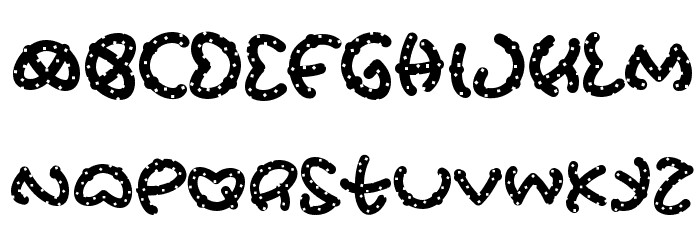Pretz Salted Font LOWERCASE