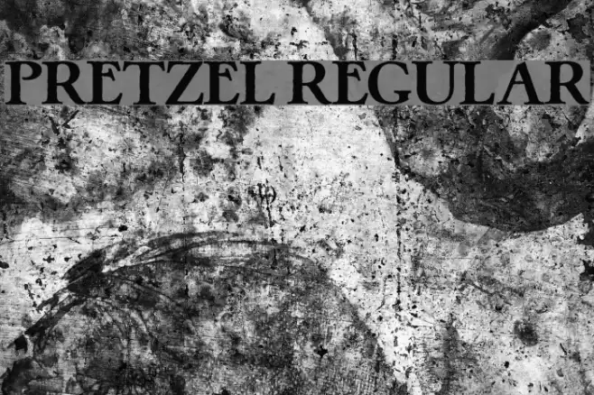 Pretzel Regular Font examples