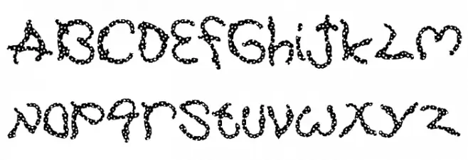 Pretzel Schriftart Groß