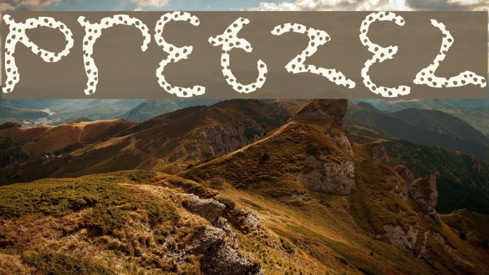 Pretzel Font examples