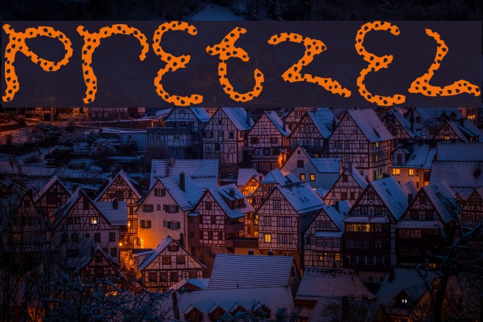 Pretzel Font examples