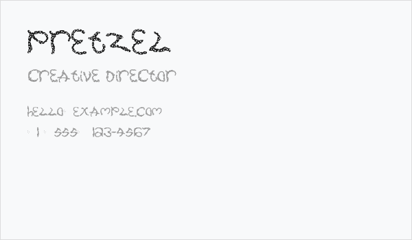 Pretzel Business Card