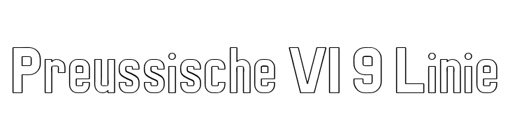 Preussische VI 9 Linie  baixar fontes gratis