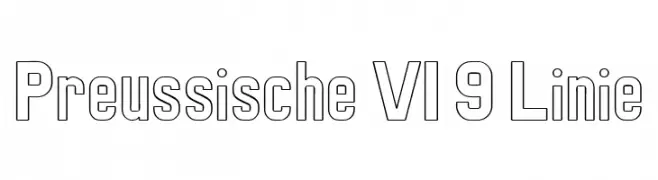 Preussische VI 9 Linie  Frei Schriftart Herunterladen