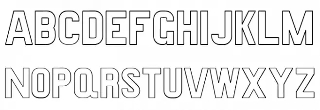 Preussische VI 9 Linie Fonte MAIÚSCULAS