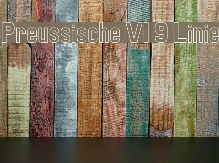 Preussische VI 9 Linie Font examples