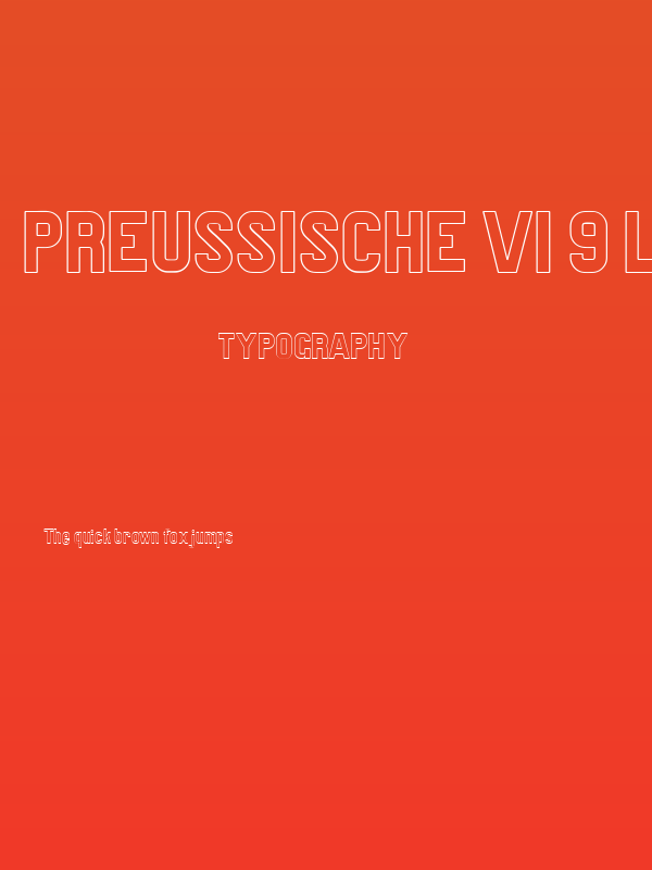 Preussische VI 9 Linie Poster