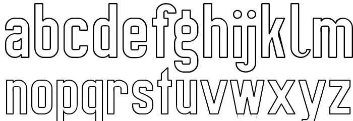 Preussische VI 9 Linie Font LOWERCASE