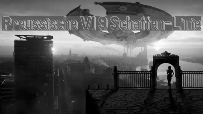 Preussische VI 9 Schatten-Linie Caratteri examples
