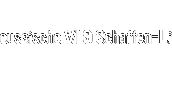 Preussische VI 9 Schatten-Linie Logo