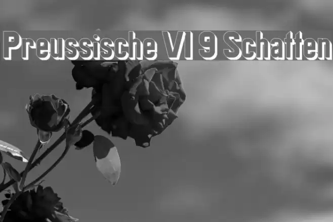 Preussische VI 9 Schatten Font examples