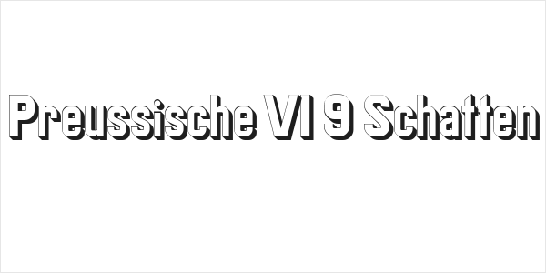 Preussische VI 9 Schatten Logo