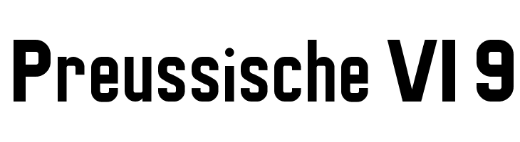 Preussische VI 9 Font