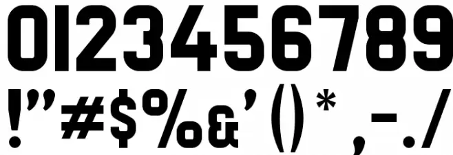 Preussische VI 9 Font OTHER CHARS