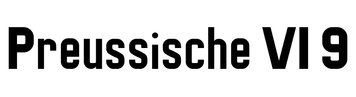 Preussische VI 9  Frei Schriftart Herunterladen