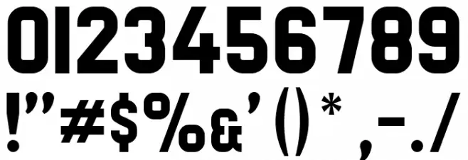 Preussische VI 9 Font OTHER CHARS