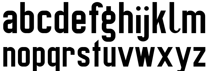 Preussische VI 9 Font LOWERCASE