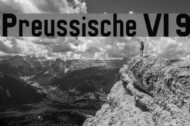 Preussische VI 9 Font examples