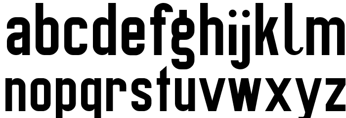 Preussische VI 9 Font LOWERCASE