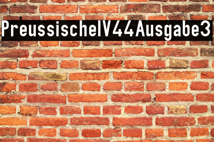PreussischeIV44Ausgabe3 Font examples