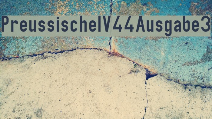 PreussischeIV44Ausgabe3 Font examples