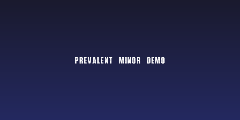 Prevalent Minor Demo Social Header