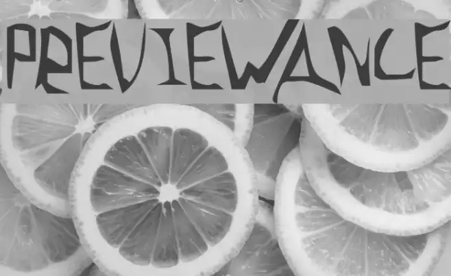 Previewance Font examples