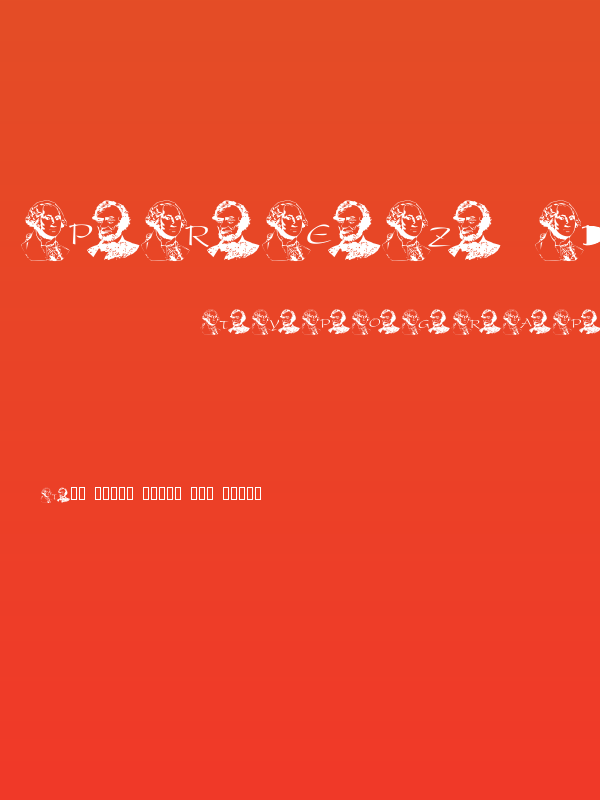 Prez Day Font Poster