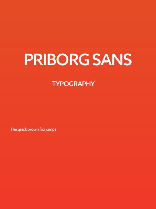 Priborg Sans Poster