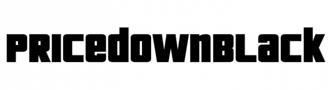 Pricedown Black  Fuentes Gratis Descargar