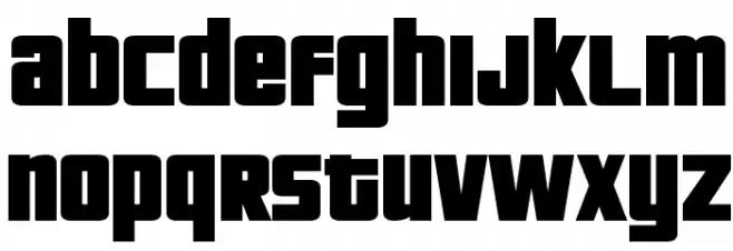 Pricedown Black 字体 小写