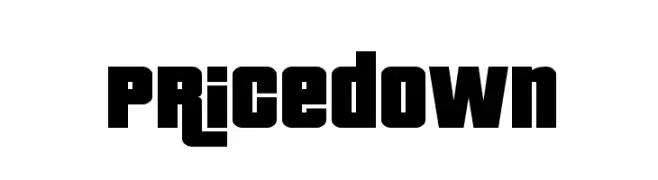 Pricedown  Frei Schriftart Herunterladen