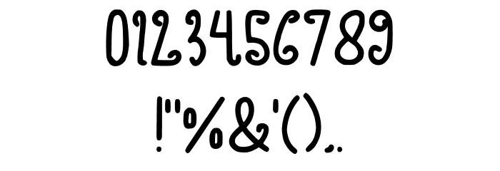 Pricilial Regular Font OTHER CHARS