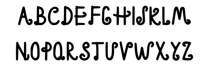Pricilial Regular Font LOWERCASE