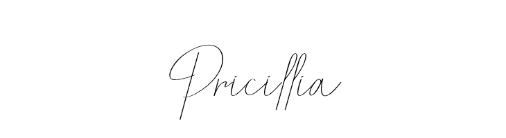 Pricillia  لخطوط تنزيل