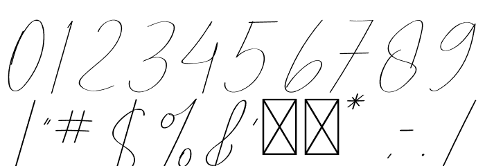 Pricillia Font OTHER CHARS