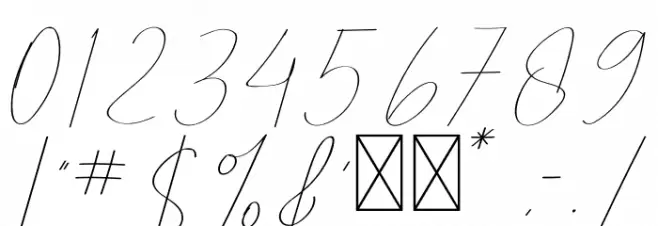 Pricillia Font OTHER CHARS