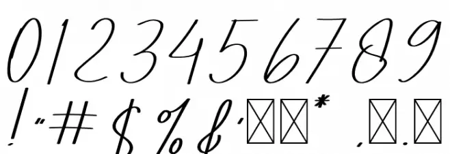 Pricillia Font OTHER CHARS