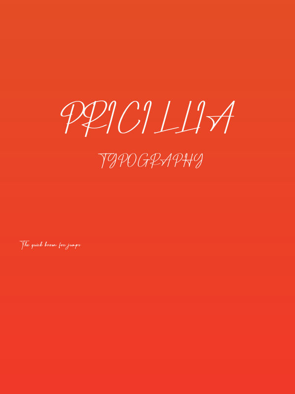 Pricillia Poster
