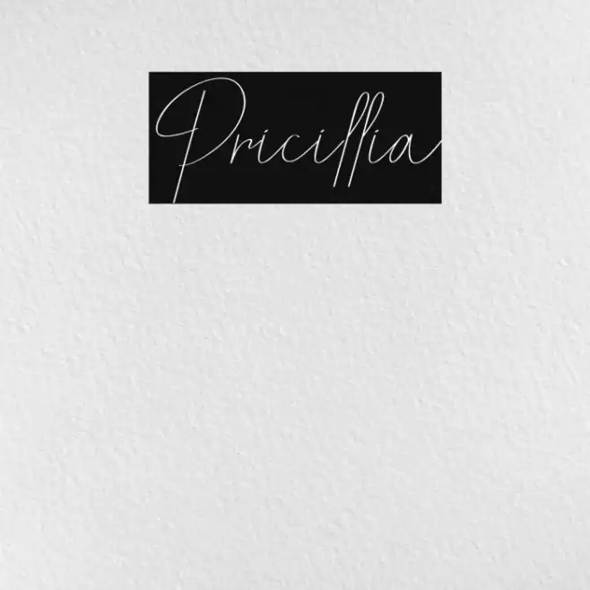 Pricillia Font examples
