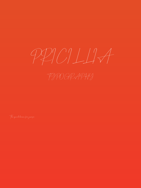 Pricillia Poster