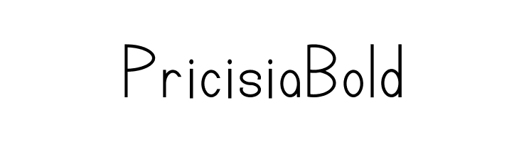 Pricisia Bold Font