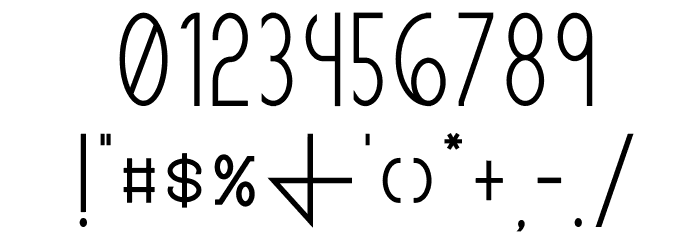 Pricisia Bold Font OTHER CHARS
