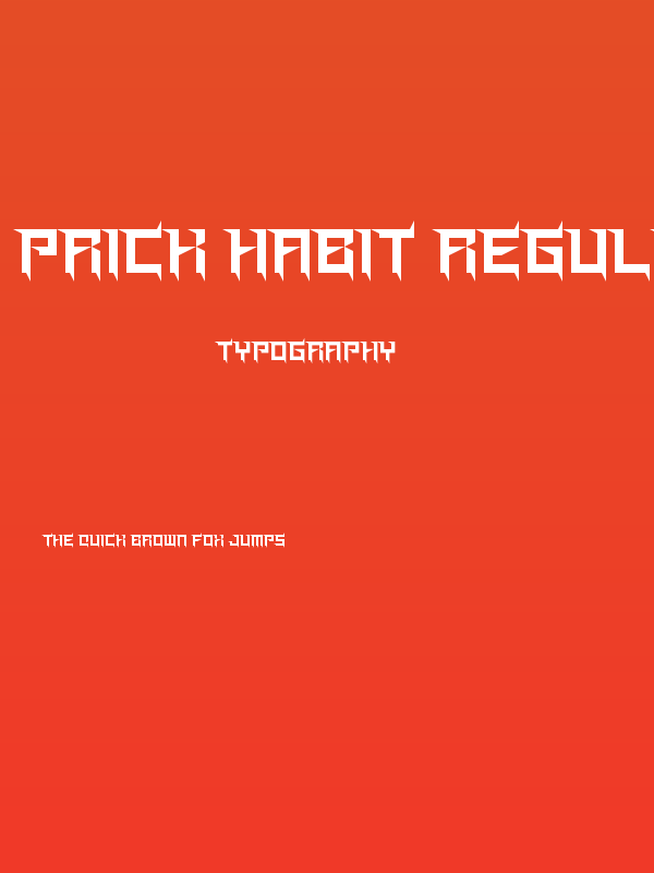 Prick Habit Regular Poster