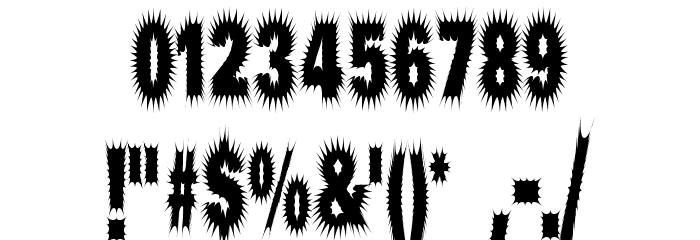 Prick Font OTHER CHARS