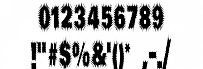 Prick Font OTHER CHARS